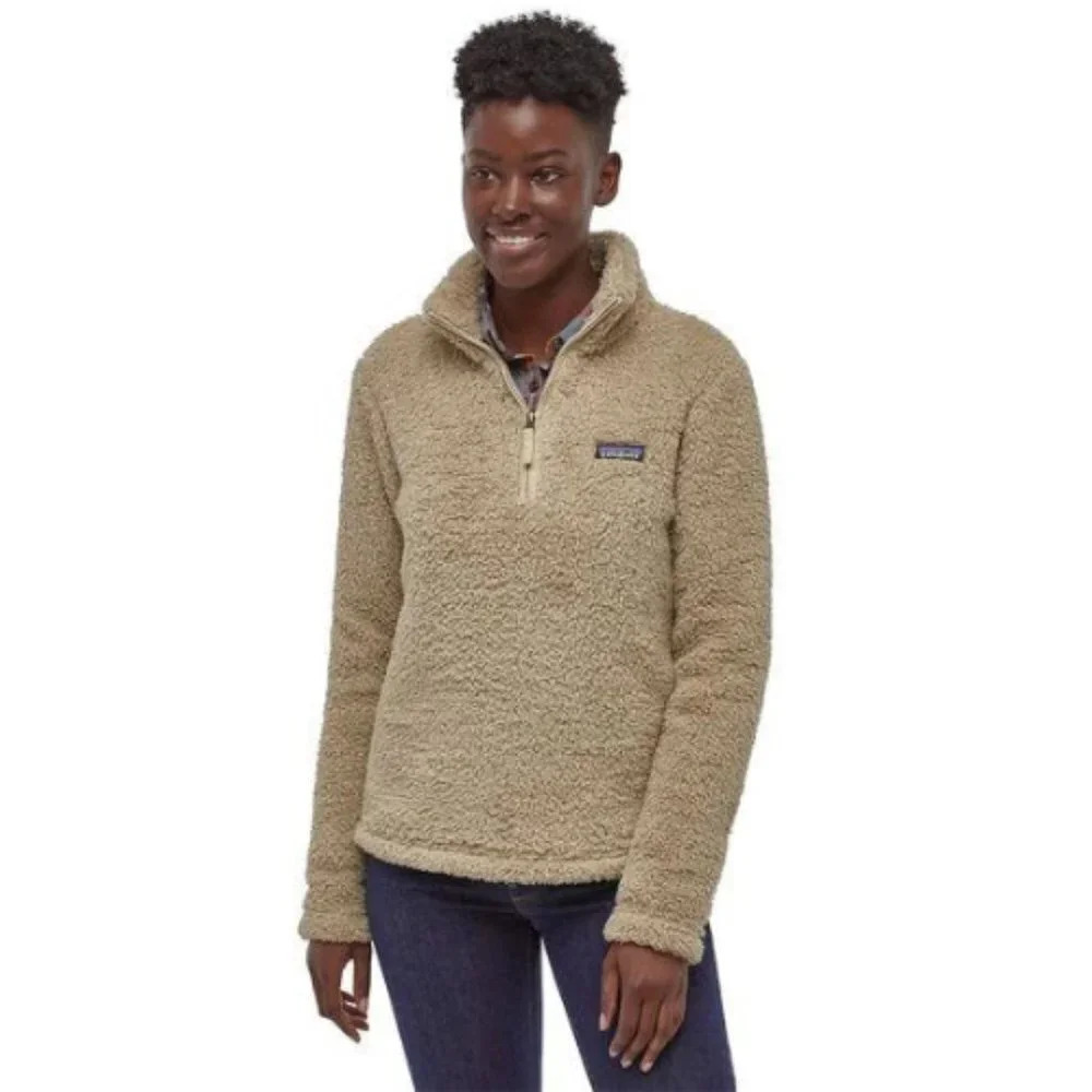 Patagonia tan 1/4 zip Sherpa jacket 30932